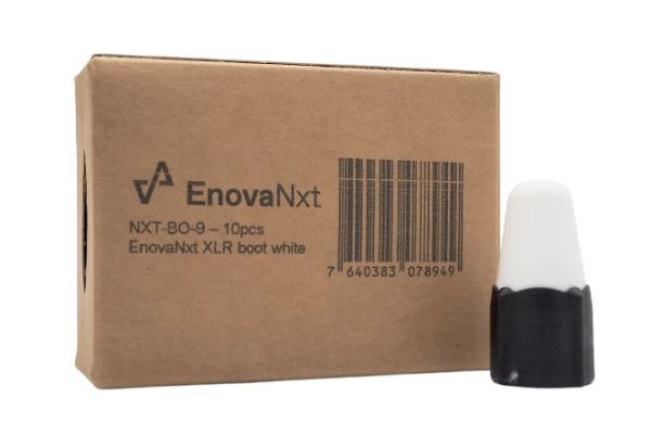 Boot white for XLRs, 10 pieces