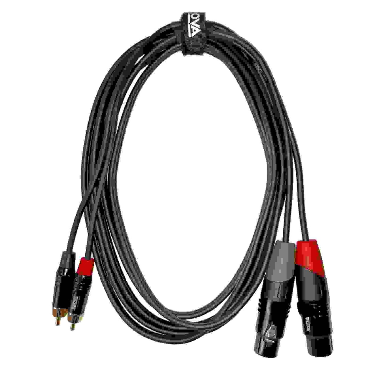 XLR female to RCA male 3 meters. ENOVA audio cable technology. EC-A3-CLMXLF-3