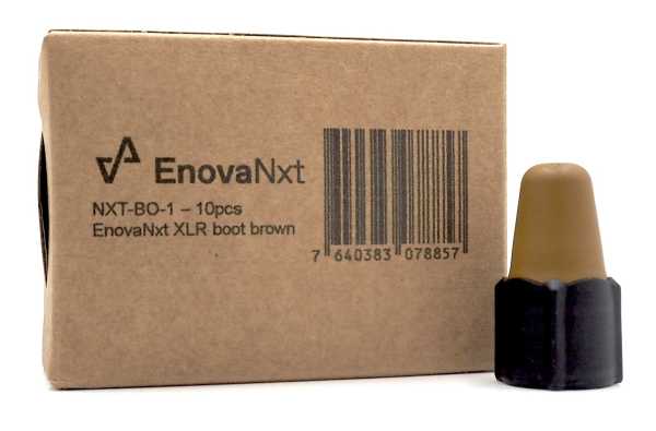 Boot brown for XLRs, 10 pieces