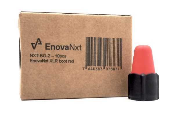 Boot red for XLRs, 10 pieces