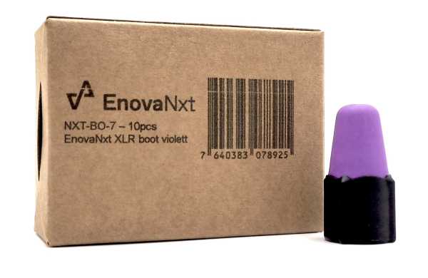 Boot violett for XLRs, 10 pieces