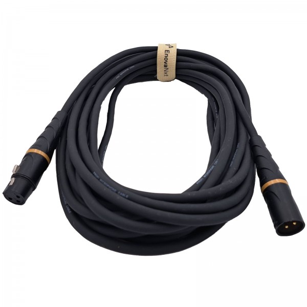 10m microphone cable according to industry standard for electrical XLR connectors. Top quality for sound reinforcement and recording studios