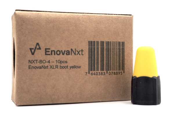 Boot yellow for XLRs, 10 pieces