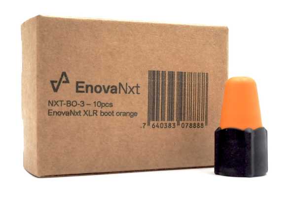 Boot orange for XLRs, 10 pieces